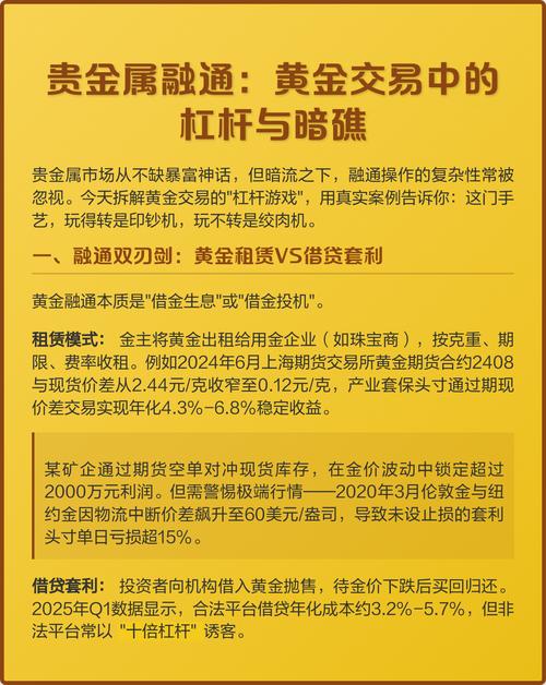黄金投资高杠杆模式暗藏风险，散客参与需谨慎